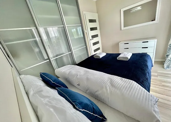 公寓 Agapella - Sea View With Balcony And Free Parking 格但斯克